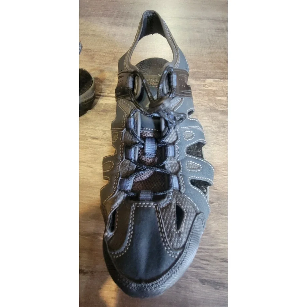 Ozark Trail Sandals Closed Toe Men's‎ 10 Gray Adjustable Comfortable Hiking